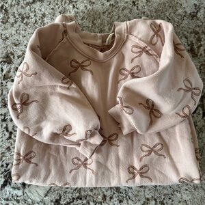 Rylee + Cru Crewneck Bow Romper
